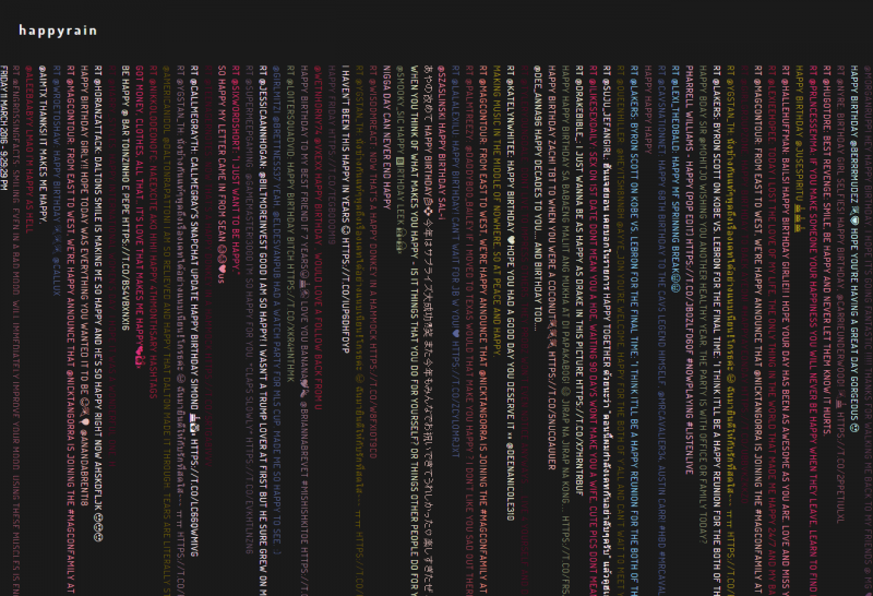 Interactive Artwork Happy Rain by Jon Montenegro Featured in Peer-Reviewed Journal Article